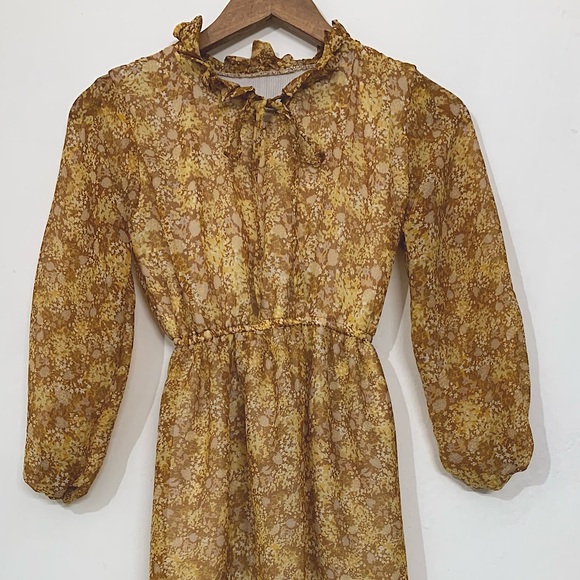 Floral Brown Dress - Picture 3 of 3